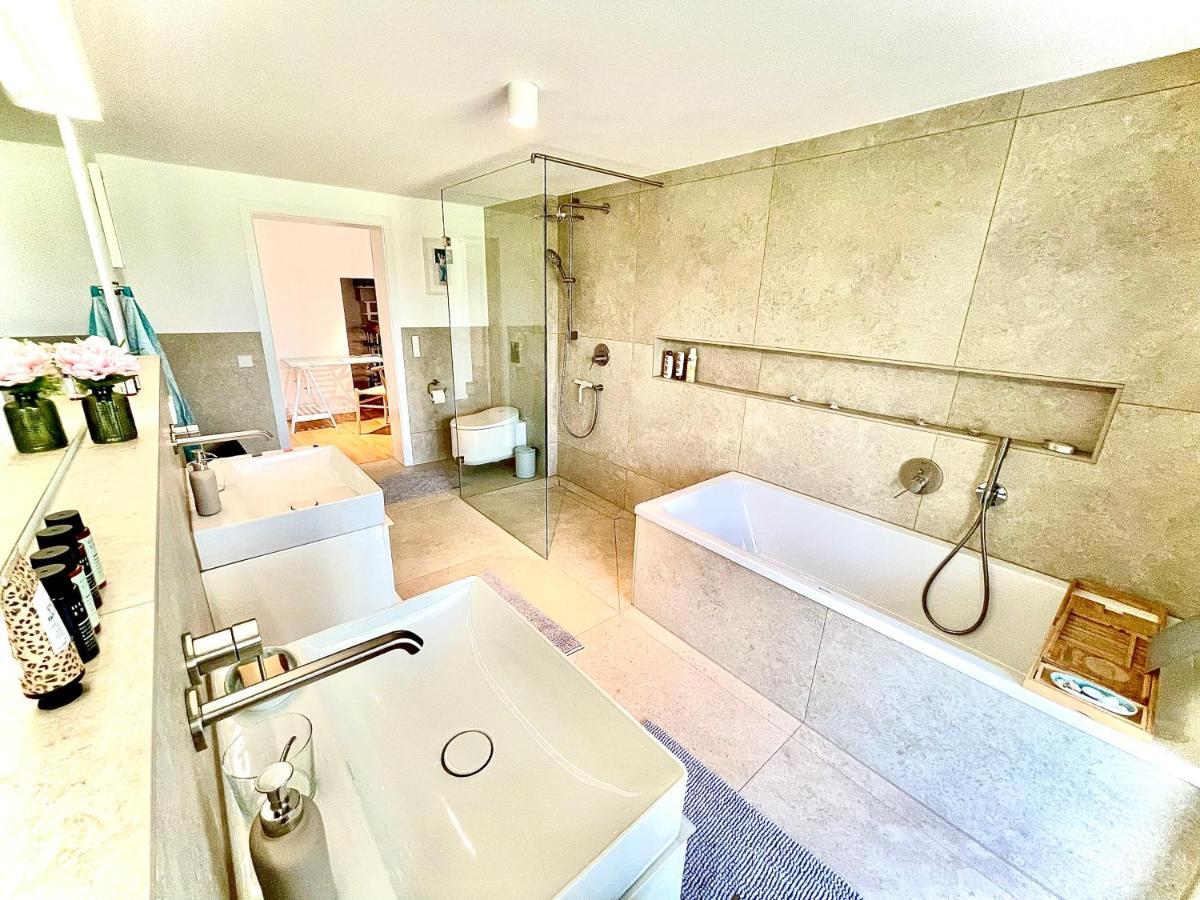 100M2 Fewo Im Haus Am See Mit Garten Bei Potsdam Швиловзе Экстерьер фото